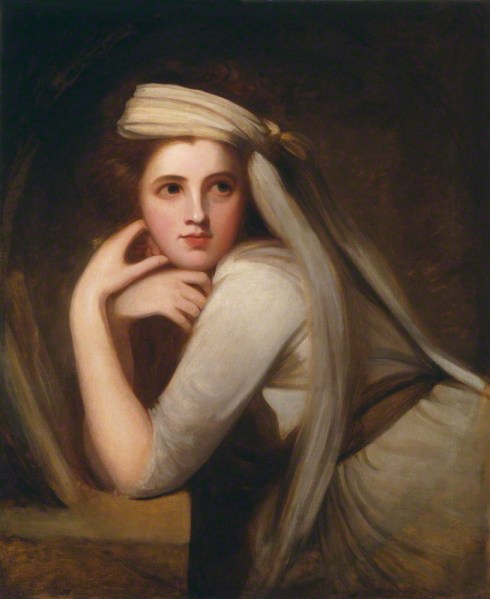 Emmy, Lady Hamilton, oil on canvas, circa 1875, on display at the National Portrait Gallery, London