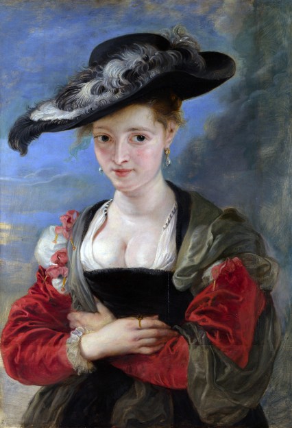 Le Chapeau de Paille Peter Paul Rubens, ~1623 oil on oak, 31 by 21.5 inches The National Gallery, London photo from Wikimedia Commons