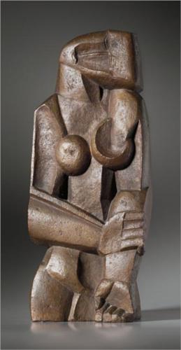 Femme Debout Ossip Zadkine, 1922 sculpture, Susse Foundry, Paris photo from Wikipaintings .org This artwork may be protected by copyright.