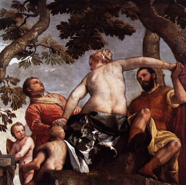 The Allegory of Love -- Infidelity Paolo Veronese, ~ 1570 76 X 76 inches The National Gallery, London image in public domain from WikiMedia Commons