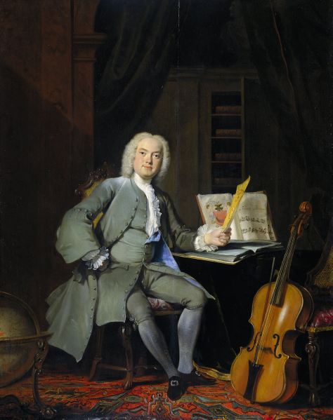 Portrait of a Member of the Van der Mersch Family, Cornelis Troost, 1736 oil on panel, 29" x 23" Rijks Museum, Amsterdam