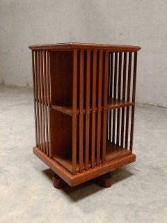 Rotating Book Shelf Teak, twentieth century H 41 x W 24 x D 24 in Bangalore for sale (12/19/14) at www.phantom.hands.in
