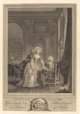 L'innocence en danger Jean Gabriel Caquet after Nicolas Lavreince, 1785 etching and engraving Courtesy of the National Gallery of Art, The Widener Collection