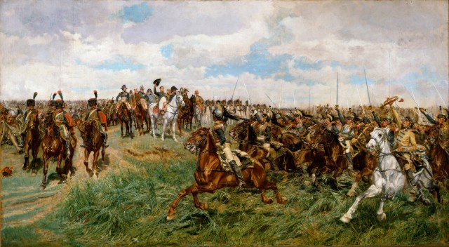 1807, Friedland Jean-Louis Ernest Meissonier - 1875 oil on canvas, 54 x 100 in Metropolitan Museum, New York photo in public domain from The Anthenaeum.org