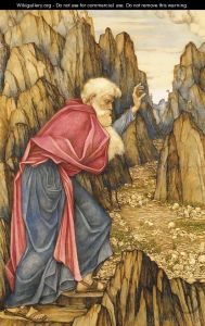 The Vision of Ezekiel The Valley of Dry Bones John Roddam Spencer Stanhope oil on canvas photo in public domain form www.wikigallery.org, not for commercial use