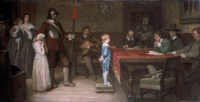 And When Did You Last See Your Father William Frederick Yeames, 1878 oil on canvas, 52 x 99 in The Walker Gallery of Art photo in public domain from Wikimedia.org via the Google Art Project