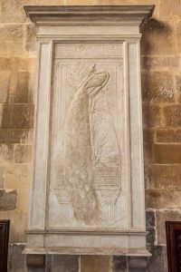 Laura Lyttelton memorial Edward Burne-Jones, 1886 gesso on wood, height 8-9 feet Mells Church photo from Britainexpress.com 