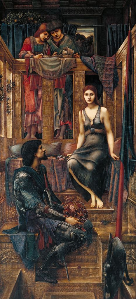 King Cophetua and the Beggar Maid Edward Burne-Jones, 1884 oil on canvas 1155 x 535 in Tate Britain, London photo in public domain from Google Cultural Institute via Wikimedia Commons