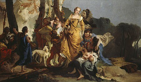 The Finding of Moses Giovanni Battista Tiepolo, circa early 1730s painting, 81 x 133 in National Gallery of Scotland