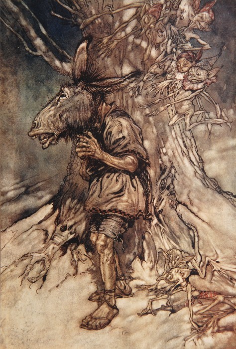 Illustration from Midsummer Night's Dream Arthur Rackham, 1908 photo from peterharrington.co.uk