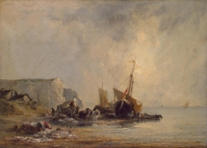 Boats near the Shore of Normandy Richard Parkes Bonington, 1823-24 oil The Hermitage
